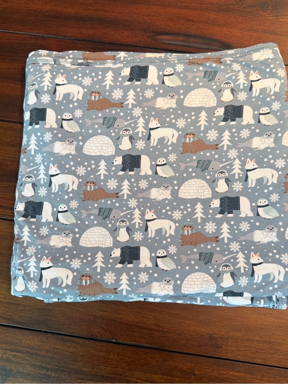 Emerson and Friends Arctic Animals Bamboo Cloud Blanket